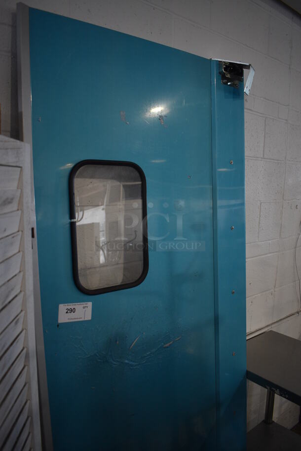 Metal Swinging Door. 34x4x82 - Image 2 of 4