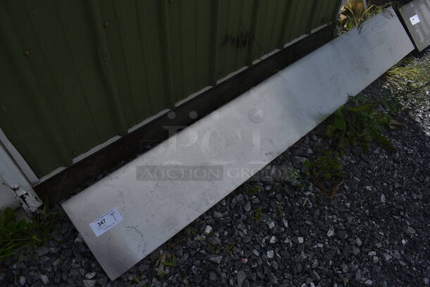 Stainless Steel Shelf w/ Wall Mount Brackets. 84x12x12 - Image 1 of 3