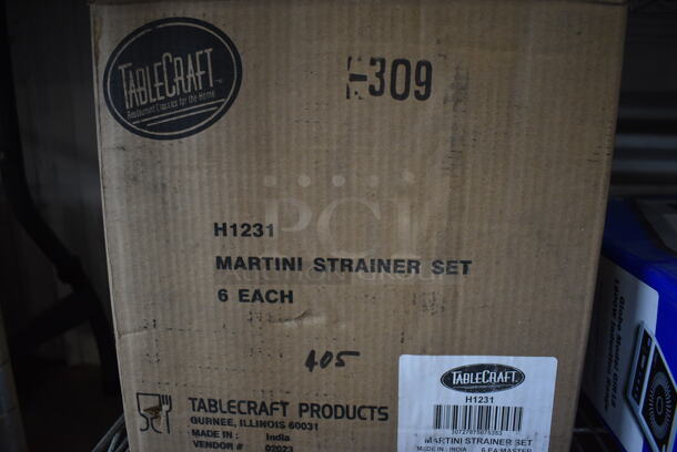 6 BRAND NEW IN BOX! Tablecraft Stainless Steel 3 Piece Martini Sets. 6 Times Your Bid! - Image 3 of 3