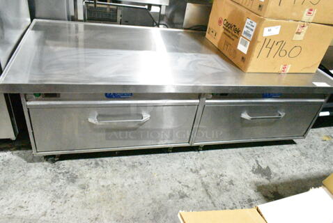 Randell FX Series 2 Drawer Chef Base on Commercial Casters. Tested and Working!