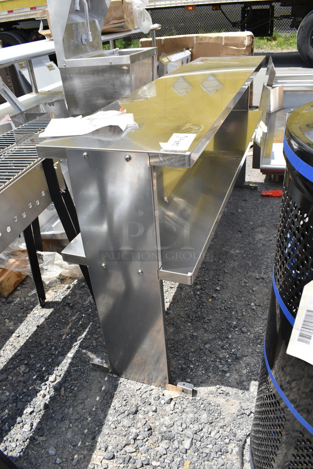 BRAND NEW SCRATCH AND DENT! Turbo Air 902TSOS5R Stainless Steel Double Overshelf - 60" x 12 13/16" - Image 4 of 4
