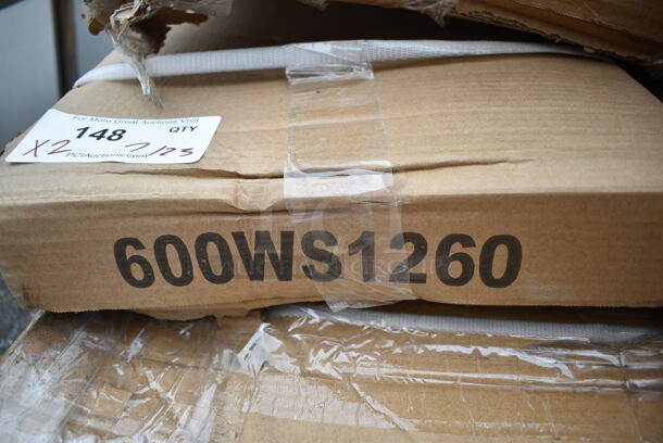 2 BRAND NEW SCRATCH AND DENT! Regency 600WS1260 18 Gauge Stainless Steel 12" x 60" Solid Wall Shelf. 2 Times Your Bid! May Be Missing Pieces.  - Image 3 of 4