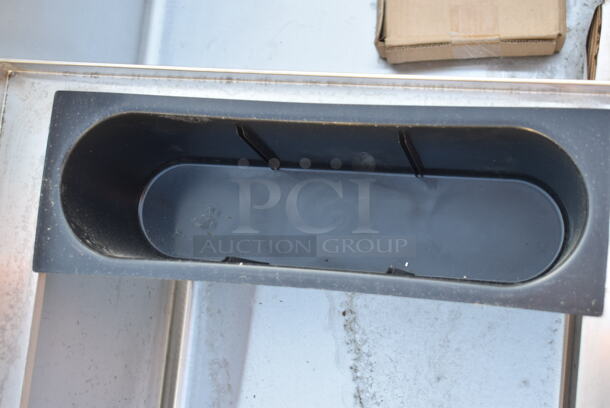 BRAND NEW SCRATCH AND DENT! Regency 600IB2136 21" x 36" Stainless Steel Underbar Ice Bin with Bottle Holders - Image 5 of 7