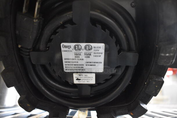 Omega Model BL630 Metal Commercial Countertop Blender Base. 120 Volts, 1 Phase. 8x8x9. Tested and Working! - Image 4 of 4