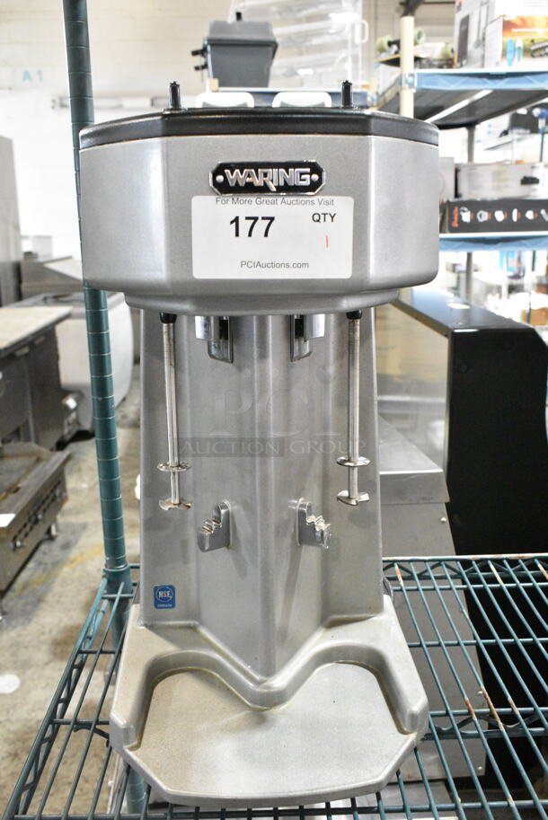 Waring WDM240 Metal Commercial Countertop 3 Head Drink Mixer. 120 Volts, 1 Phase. Tested and Working! - Image 1 of 4