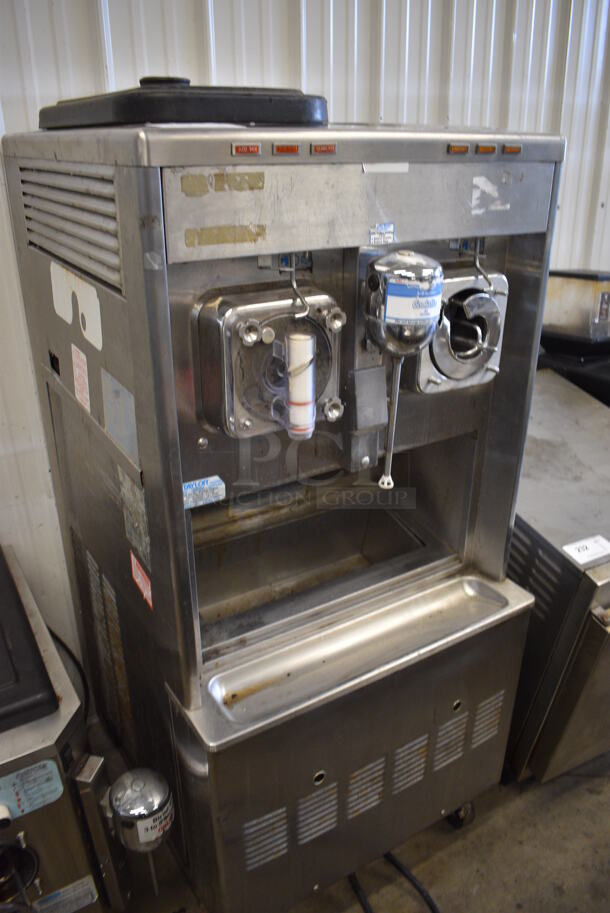 Taylor 342D-27 Stainless Steel Commercial Floor Style Air Cooled 2 Flavor Frozen Beverage Machine w/ Drink Mixer Attachment on Commercial Casters. 208-230 Volts, 1 Phase. 26x34x60 - Image 2 of 7