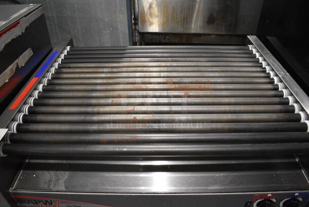 APW Wyott Model HRS-75 5T Stainless Steel Commercial Countertop Hot Dog Roller. 208/240 Volts, 1 Phase. 36x29.5x11 - Image 2 of 6