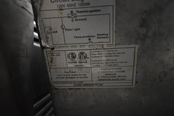 Avantco 177W500CKR Stainless Steel Commercial Countertop Food Warmer. 120 Volts, 1 Phase. Tested and Does Not Power On - Image 4 of 4