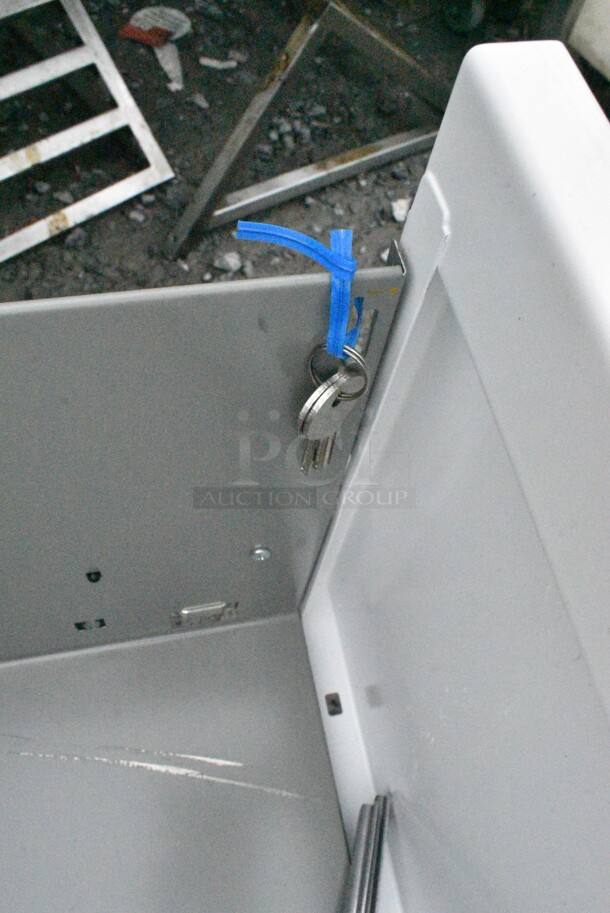 BRAND NEW SCRATCH AND DENT! White Metal 2 Drawer Filing Cabinet.  - Image 7 of 7