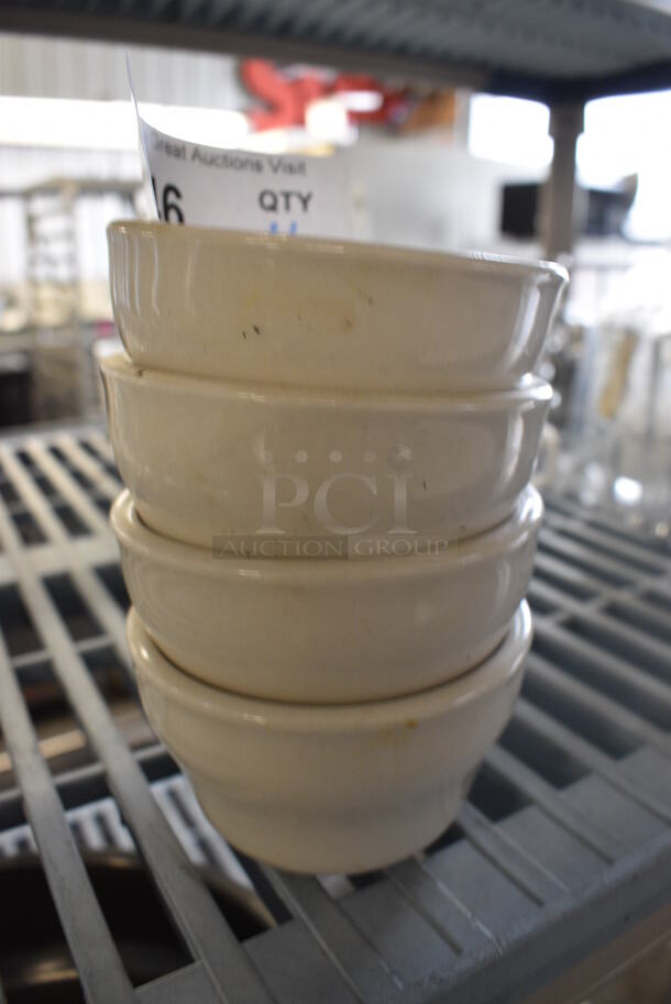 4 White Ceramic Bowls. 4x4x2.5. 4 Times Your Bid! - Image 2 of 3