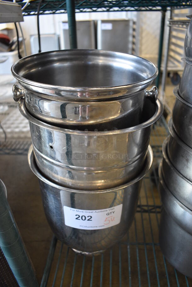 5 Various Ice Buckets. Includes 8.5x8.5x8. 5 Times Your Bid!
