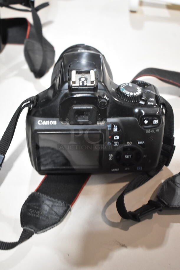 2 Canon Rebel T3 Digital Cameras w/ Lens and Strap. Comes w/ 3 Battery, 1 Charger, 2 Lens Caps. 2 Times Your Bid! - Image 6 of 12