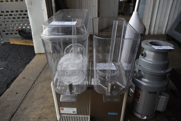 Crathco D25-4 Stainless Steel Commercial Refrigerated Beverage Machine w/ 2 Hopper and 1 Drip Tray. Missing Lid. 115 Volts, 1 Phase. Tested and Working! - Image 3 of 7