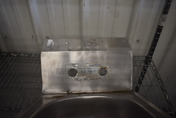 Stainless Steel Single Bay Wall Mount Sink. 12x18x15 - Image 3 of 4