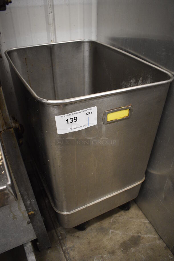 Stainless Steel Commercial Ingredient Bin on Commercial Casters. 16x20.5x26.5 - Image 3 of 4