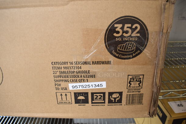 BRAND NEW IN BOX! Member's Mark 22" Tabletop Griddle. - Image 3 of 4