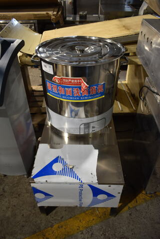 Xinxing Huomian Ximianjinji JM-50 Stainless Steel Commercial Floor Style Food Mixer for Dumpling and Steamed Bun Meats. 110 Volts, 1 Phase. 