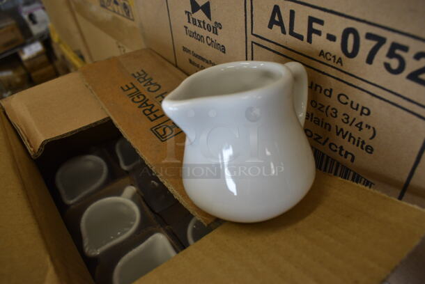 30 BRAND NEW IN BOX! Tuxton BWR-035 White Ceramic Creamer Pitchers. 3.5x3x3. 30 Times Your Bid! - Image 2 of 3