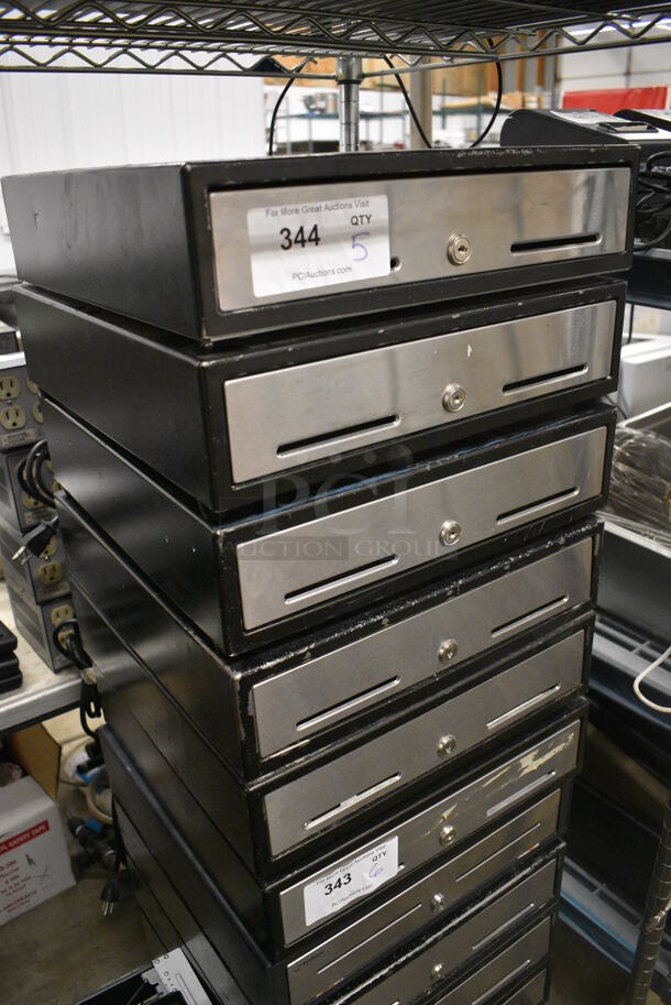 5 Metal Cash Drawers w/ Stainless Steel Face. 16x16.5x4.5. 5 Times Your Bid! - Image 2 of 3
