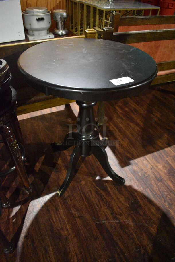 Black Round Table. 30x30x36. (lounge) - Image 3 of 3