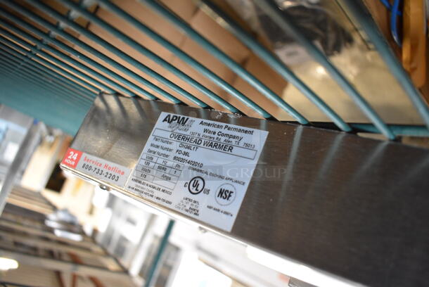 APW Wyott Model OH36L1T Stainless Steel Commercial Warming Strip. 120 Volts, 1 Phase. 36x6x2.5 - Image 5 of 5
