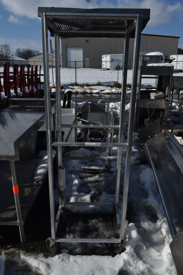Metal Portable Pan Rack on Commercial Casters.  - Image 1 of 5