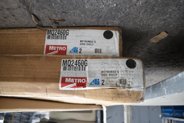 3 BRAND NEW SCRATCH AND DENT! Items; 2 Box of 2 Metro MQ2460G MetroMax Q 24" x 60" Shelf and Box Metro MQ74PE Poles. 3 Times Your Bid! - Image 3 of 4