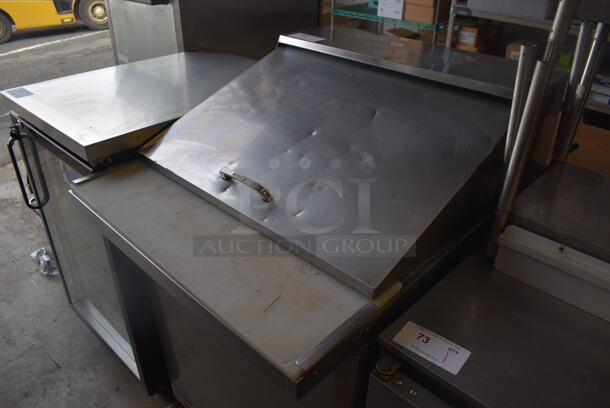 Turbo Air MST-28-12 Stainless Steel Commercial Sandwich Salad Prep Table Bain Marie Mega Top on Commercial Casters. 115 Volts, 1 Phase. 28x35x45. Tested and Working! - Image 2 of 6