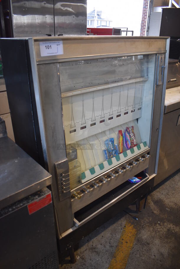 Metal Commercial Floor Style Dry Vending Machine. 36x18x54 - Image 6 of 8