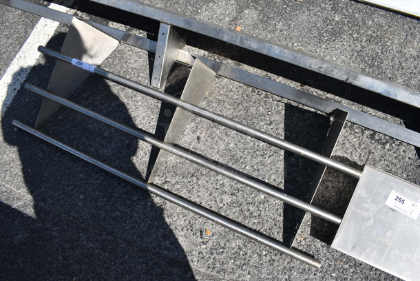 Metal Tray Slide / Shelf w/ Wall Mount Brackets. 48x20x11 - Image 3 of 3