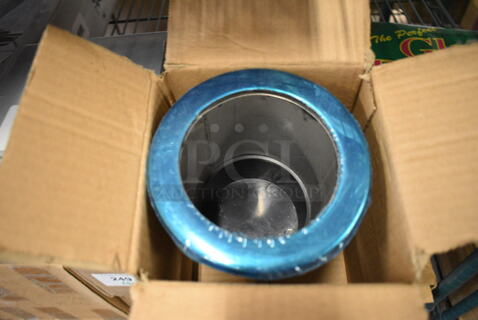 4 BRAND NEW IN BOX! Metal Bins. 5.5x5.5x6. 4 Times Your Bid!