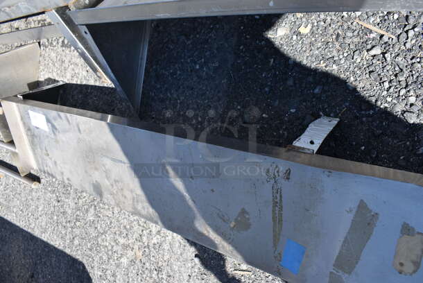 Metal Shelf w/ Wall Mount Brackets. 80x11x9 - Image 4 of 4