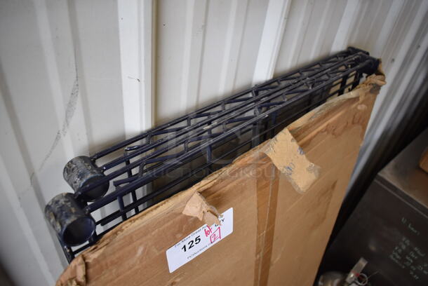 ALL ONE MONEY! Lot of 2 Nexel Blue Finish Wire Shelves. 54x24x1.5 - Image 2 of 4