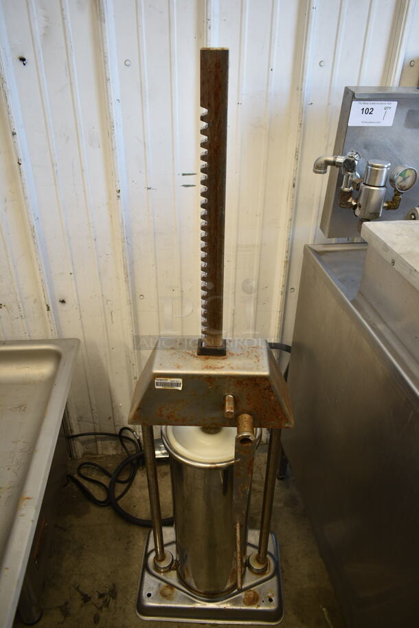 F. Dick Stainless Steel Commercial Manual Sausage Stuffer. - Image 4 of 4