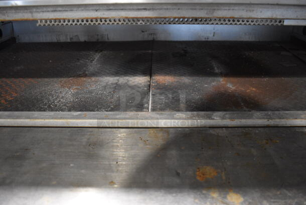 2 Garland Model GPD60 Stainless Steel Commercial Natural Gas Powered Single Deck Pizza Ovens w/ Cooking Stones on Metal Legs. 122,000. 81x49x63.5. 2 Times Your Bid! - Image 5 of 12