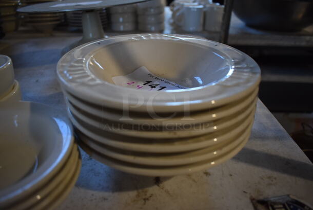 ALL ONE MONEY! Lot of 12 Various White Ceramic Bowls. Includes 7.5x7.5x2 - Image 3 of 3