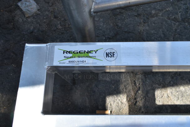 2 BRAND NEW SCRATCH AND DENT! Regency 600DUN1424 24" x 14" x 8" Aluminum Dunnage Rack - 1300 lb. Capacity. 2 Times Your Bid!  - Image 6 of 6