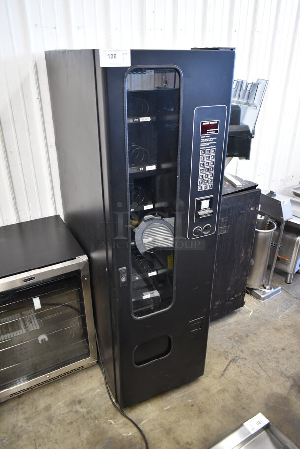 Metal Commercial Vending Machine w/ Cash Acceptor and Key. Tested and Working! - Image 1 of 12