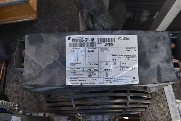 Copeland ASE32C3E-CAV-901 Metal Commercial Compressor. 208/230 Volts, 1 Phase. 19x24x12 - Image 3 of 5
