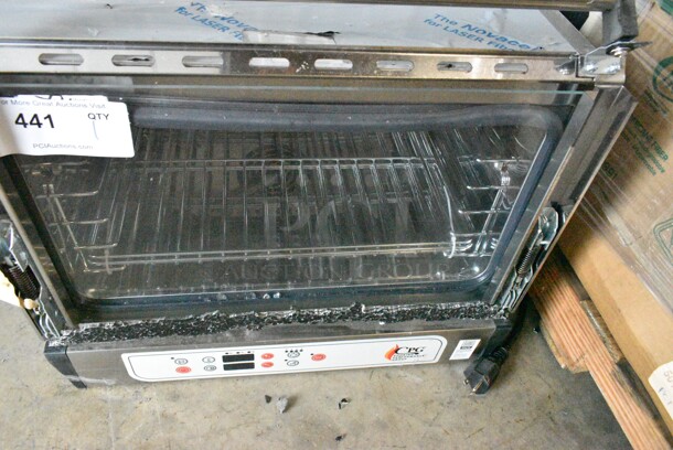 BRAND NEW SCRATCH AND DENT! Cooking Performance Group CPG 351COHD3A Stainless Steel Countertop Half Size Electric Powered Convection Oven. See Pictures for Broken Glass on Door. 110 Volts, 1 Phase. Tested and Working! - Image 5 of 10