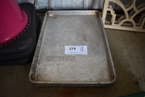 4 Metal Half Size Baking Pans. 13x18x1. 4 Times Your Bid!