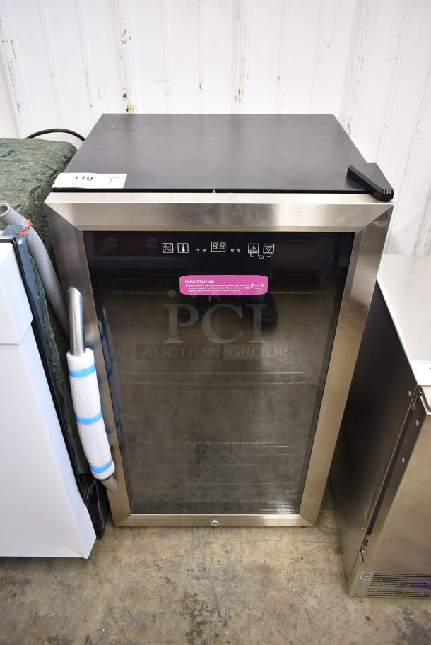 BRAND NEW SCRATCH AND DENT! Avanti BCA306SS-IS 10 Bottle 70 Can Beverage Cooler Wine Chiller Merchandiser. 115 Volts, 1 Phase. Tested and Working! - Image 1 of 4