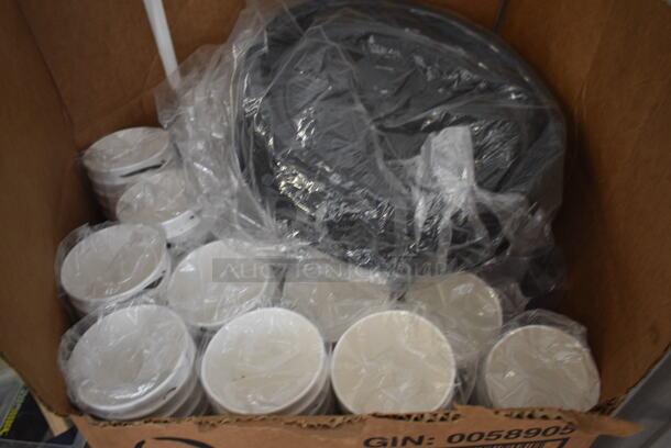 ALL ONE MONEY! Box of Disposable Cups and Trays! - Image 3 of 3
