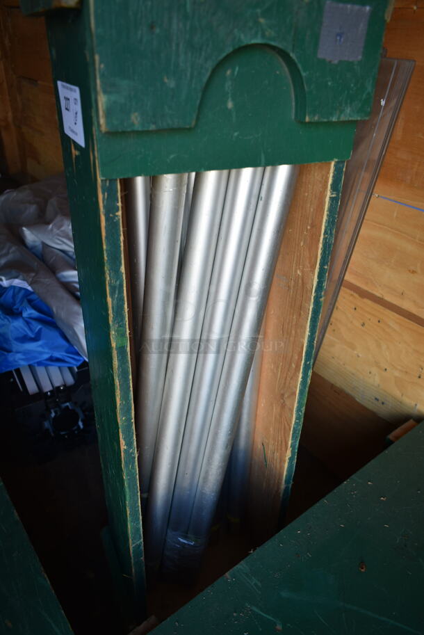 ALL ONE MONEY! Lot of Various Items Including Wooden Boxes of Metal Rods and Glasses. BUYER MUST REMOVE. (shed #3) - Image 5 of 8
