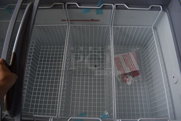 BRAND NEW! KoolMore Model MCF-16C Metal Chest Freezer Merchandiser w/ White Poly Coated Baskets on Commercial Casters. 115 Volts, 1 Phase. 60x28x35. Tested and Working! - Image 5 of 7