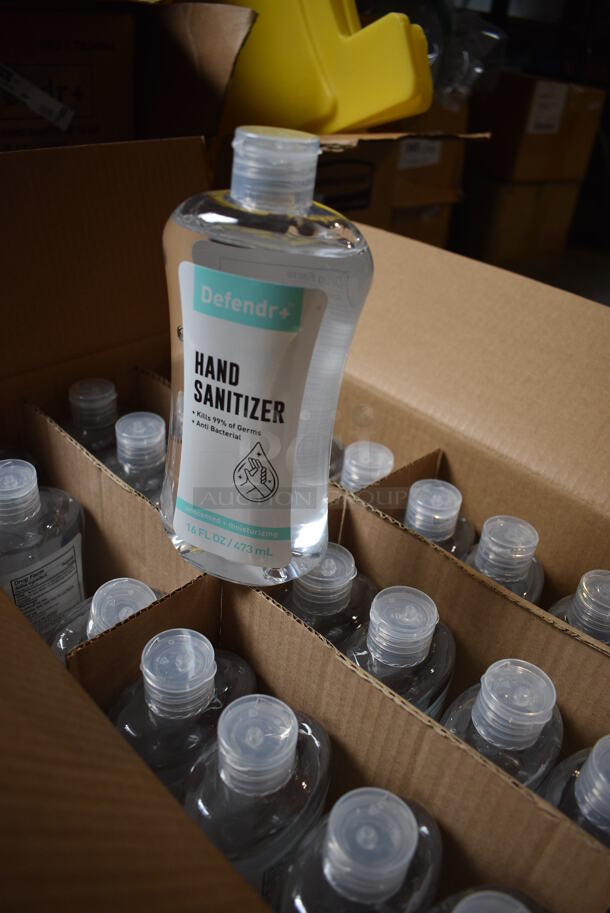 ALL ONE MONEY! Lot of 3 Boxes of 24 BRAND NEW! Defendr Hand Sanitizer Bottles. Total of 72 Bottles. - Image 2 of 3