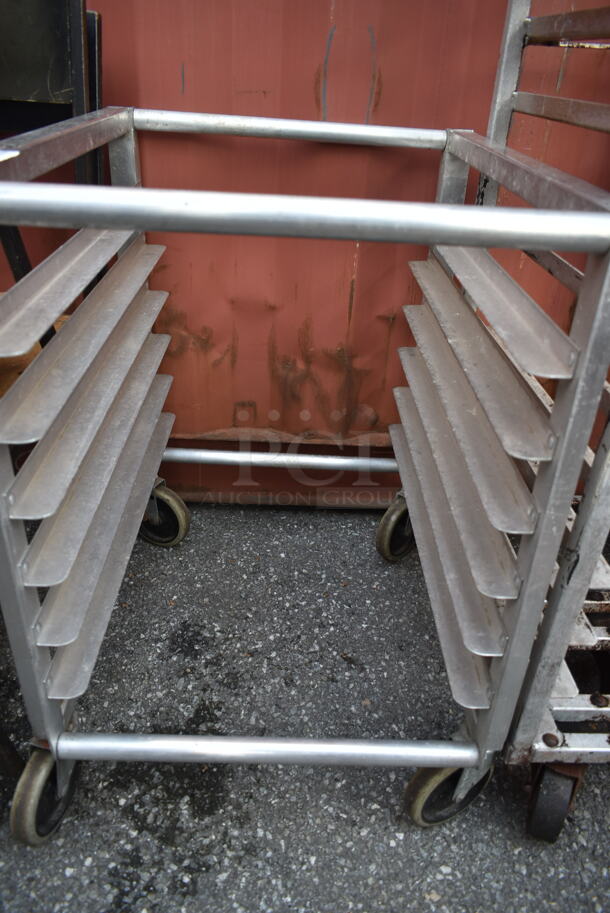 Metal Commercial Pan Transport Rack on Commercial Casters.  - Image 3 of 4