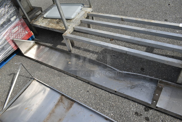 Stainless Steel Commercial Wall Mount Shelf. - Image 3 of 3