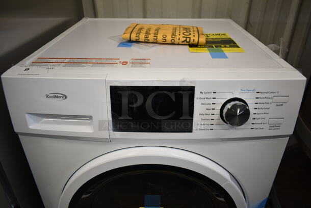BRAND NEW SCRATCH AND DENT! 2023 KoolMore FLC-3CWH Metal Front Load Washer Dryer Combination. 120 Volts, 1 Phase. - Image 3 of 12