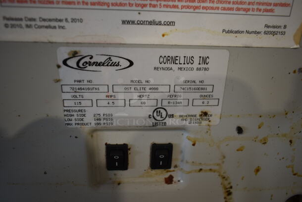 Cornelius QST ELITE 4000 Metal Commercial Countertop Drink Dispenser. 115 Volts, 1 Phase. Cannot Test Due To Missing Power Cord - Image 11 of 11